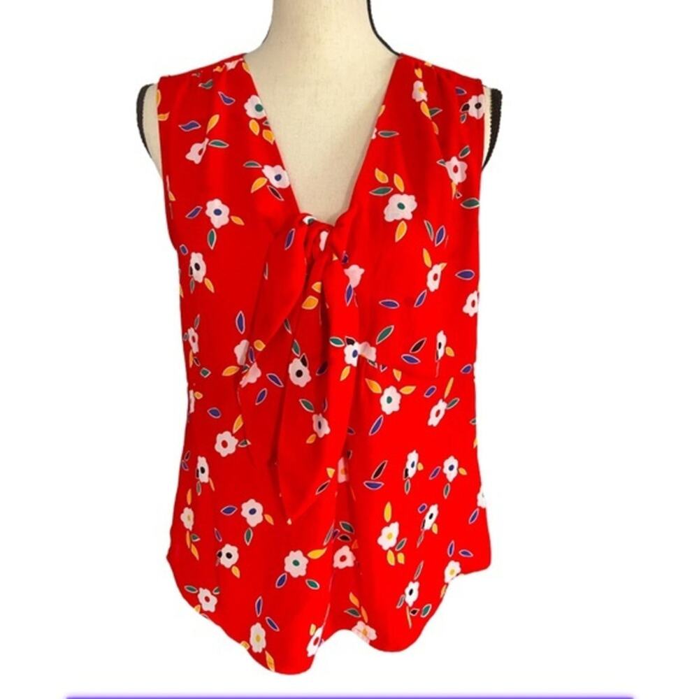 CAbi Tied Up Top Spring‎ Floral Size S